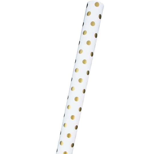 JAM Paper Polka Dot Gift Wrap